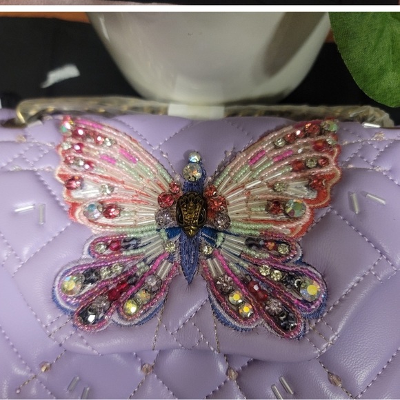 Kurt Geiger London Mini Kensington Butterfly Crossbody Bag - Picture 13 of 16